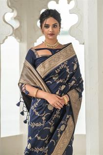 Women's Soft Banarasi Silk Saree 